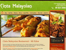 Tablet Screenshot of cintamalaysianrestaurant.co.nz